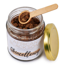 Load image into Gallery viewer, Luxury Organic African Black Soap (Coarse) - 200ML - Skincellency