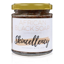 Load image into Gallery viewer, Luxury Organic African Black Soap (Coarse) - 200ML - Skincellency